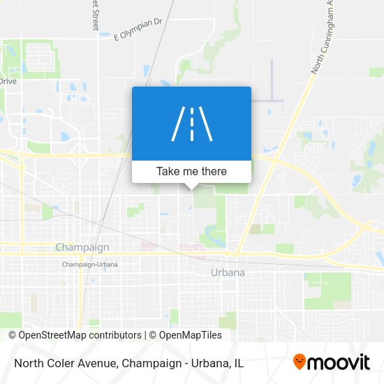 North Coler Avenue map