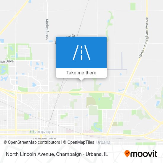 North Lincoln Avenue map