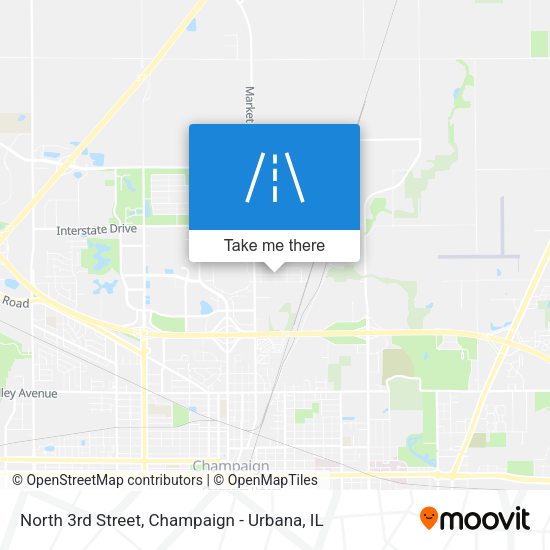 North 3rd Street map