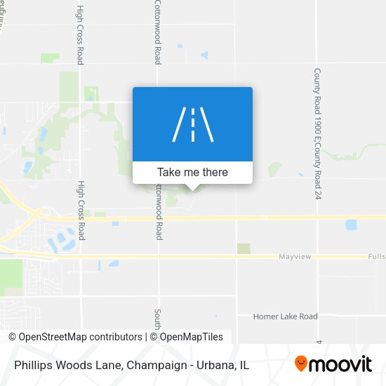 Phillips Woods Lane map