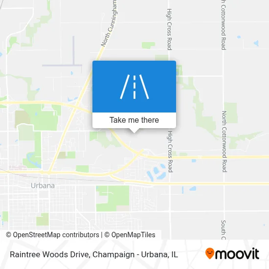 Raintree Woods Drive map