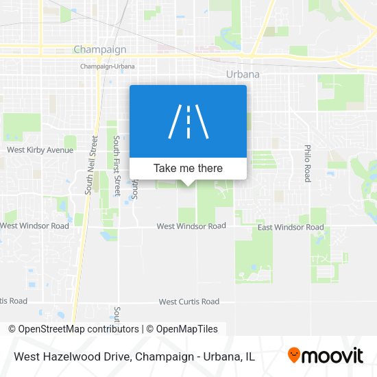 Mapa de West Hazelwood Drive