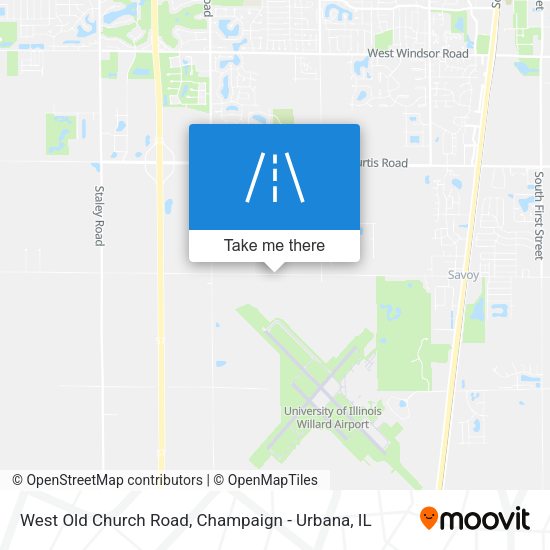 West Old Church Road map