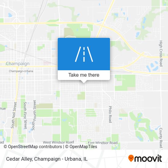 Cedar Alley map