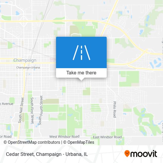 Mapa de Cedar Street