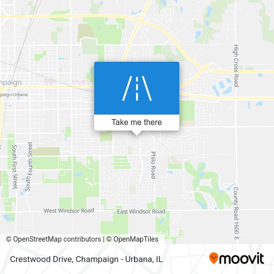 Crestwood Drive map