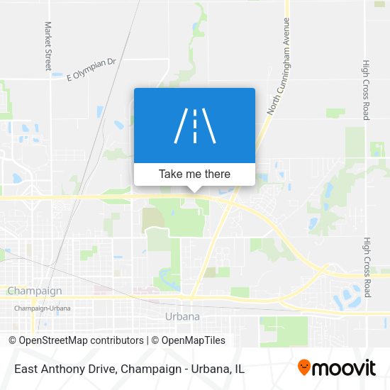 East Anthony Drive map