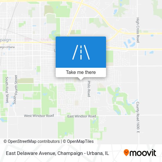 Mapa de East Delaware Avenue