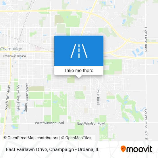 Mapa de East Fairlawn Drive