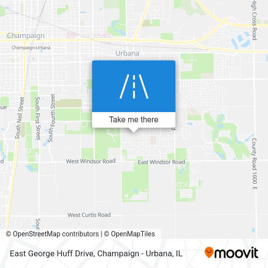 East George Huff Drive map