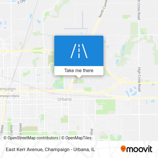 East Kerr Avenue map