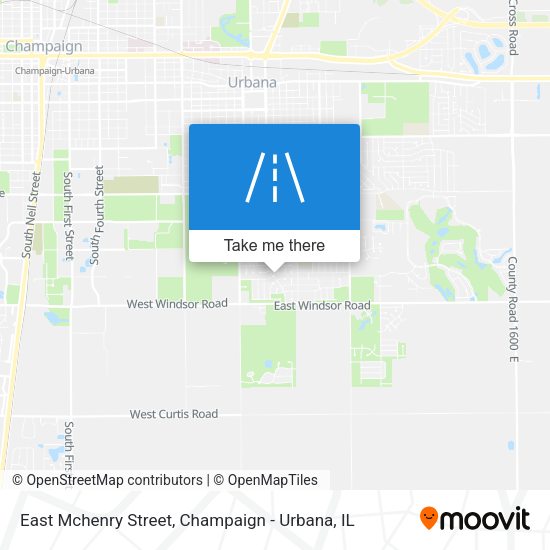 East Mchenry Street map