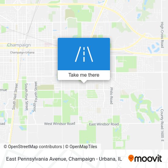 East Pennsylvania Avenue map