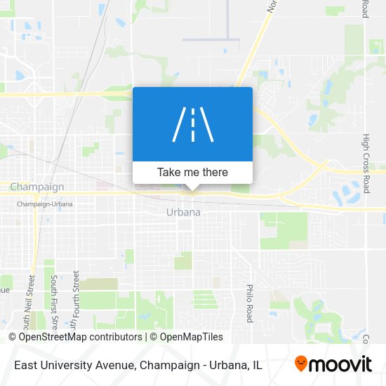 East University Avenue map