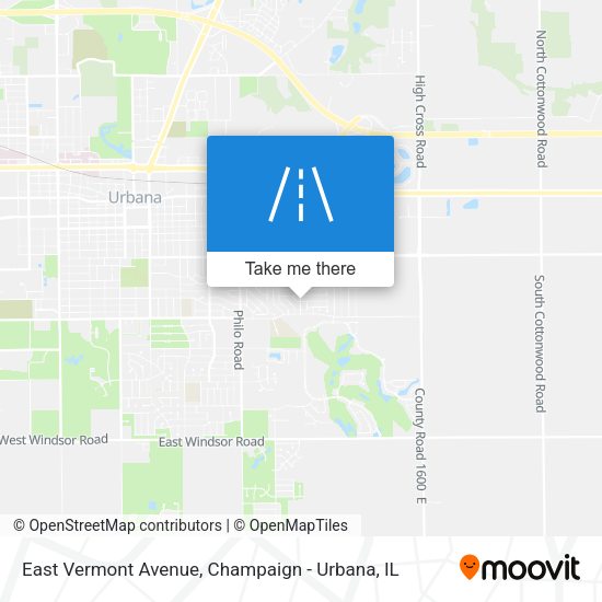 East Vermont Avenue map