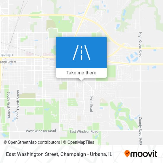 East Washington Street map