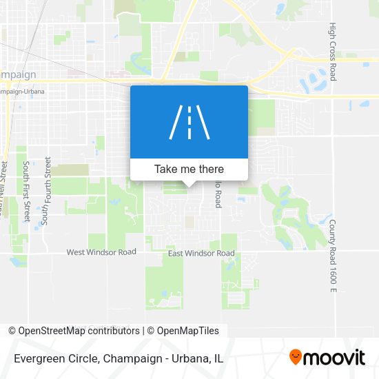 Mapa de Evergreen Circle