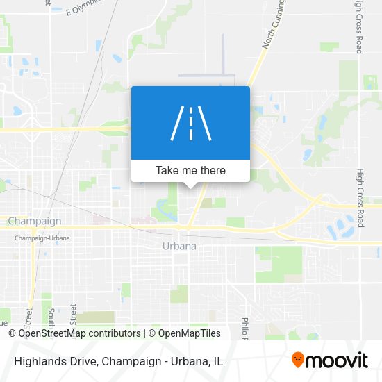 Highlands Drive map