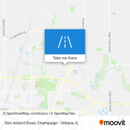 Illini Airport Road map