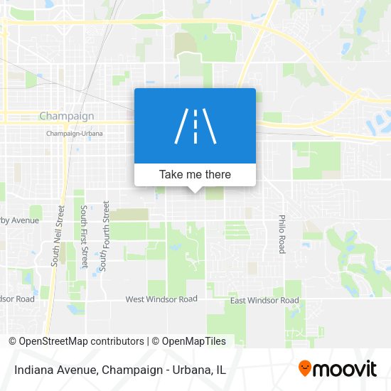 Mapa de Indiana Avenue