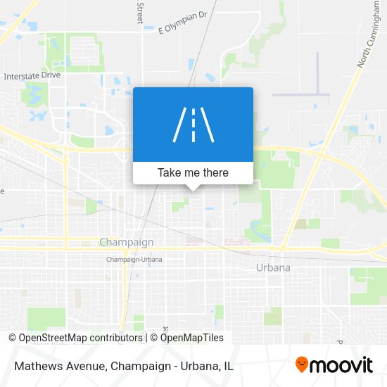 Mathews Avenue map