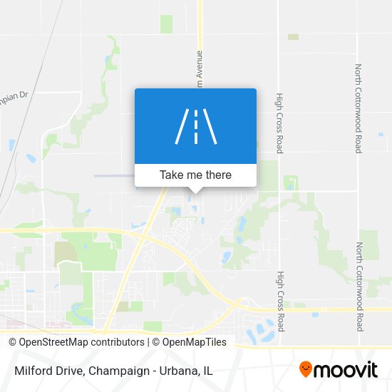 Milford Drive map