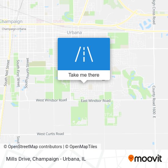 Mills Drive map