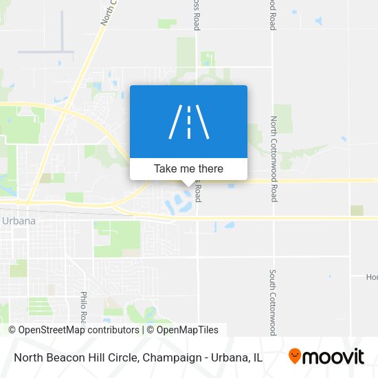 North Beacon Hill Circle map