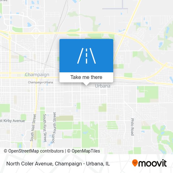 Mapa de North Coler Avenue