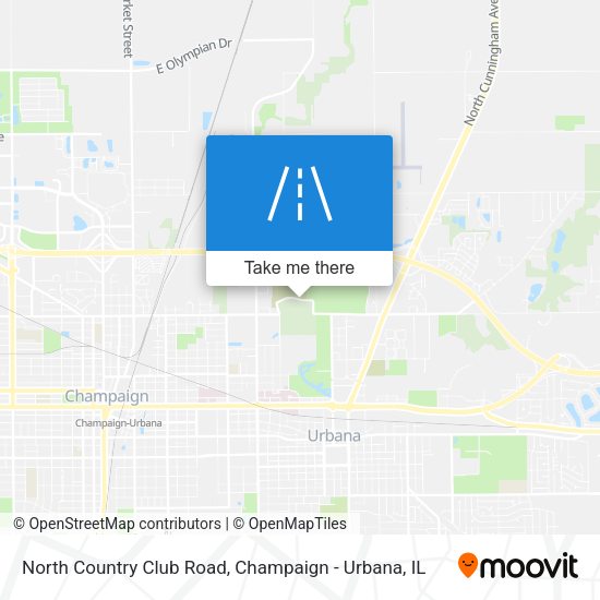 North Country Club Road map