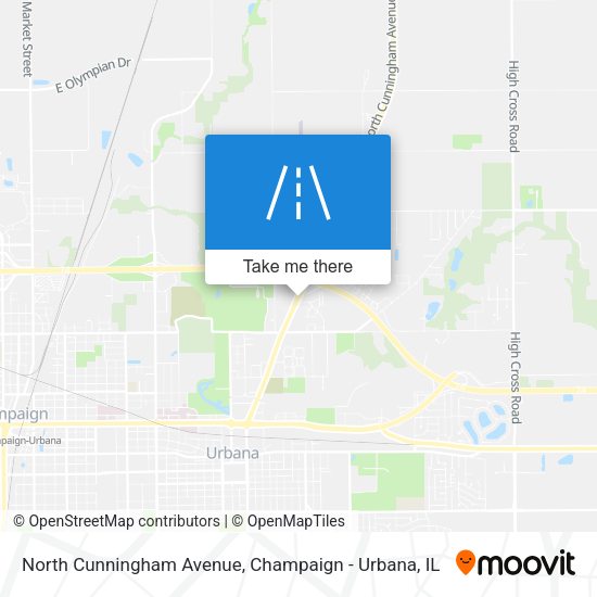 Mapa de North Cunningham Avenue