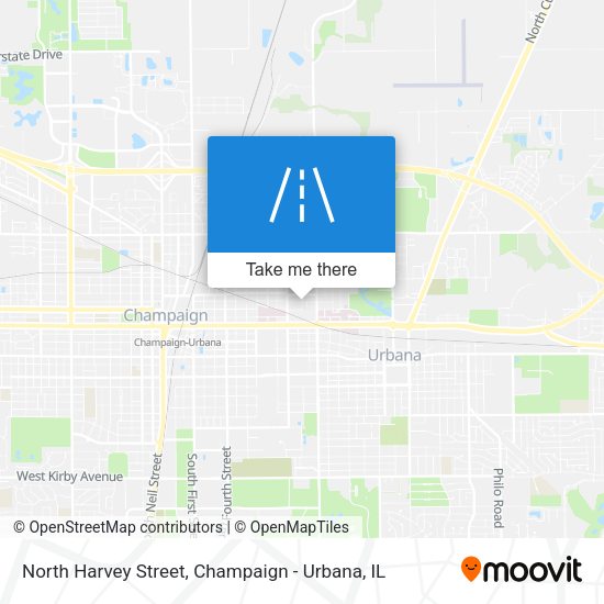 Mapa de North Harvey Street