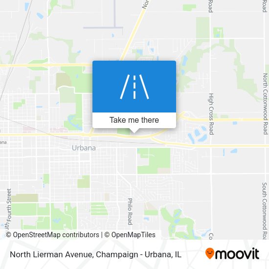 Mapa de North Lierman Avenue