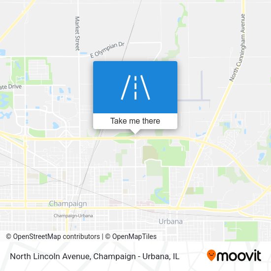 North Lincoln Avenue map