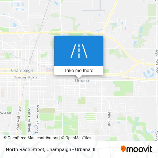 North Race Street map