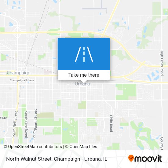 North Walnut Street map