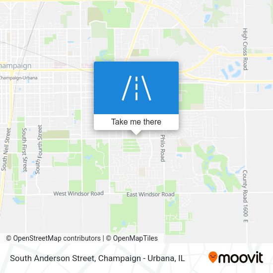 South Anderson Street map