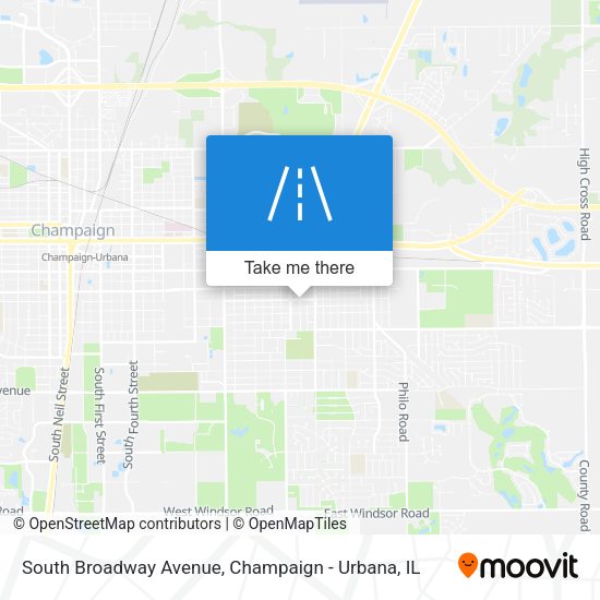 Mapa de South Broadway Avenue