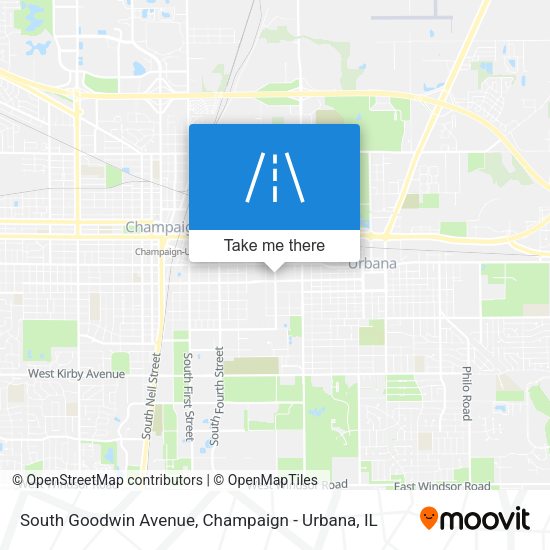 Mapa de South Goodwin Avenue