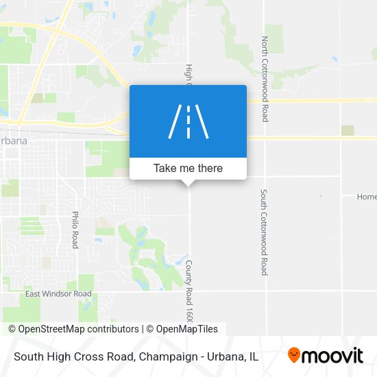 South High Cross Road map
