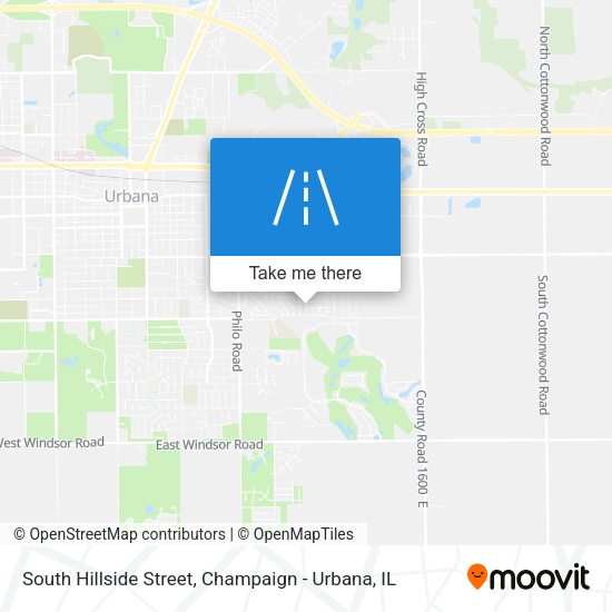 Mapa de South Hillside Street