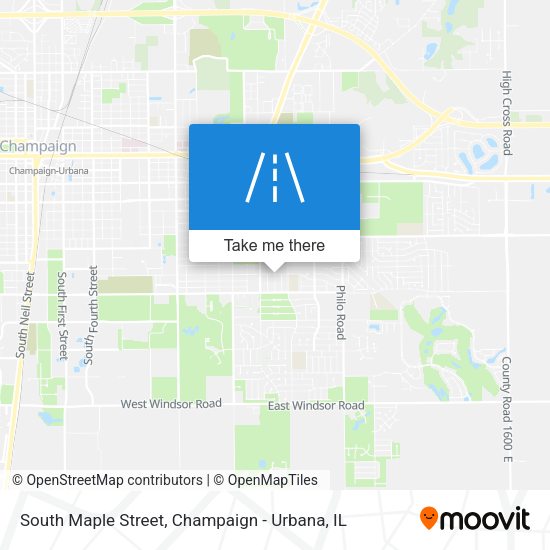 South Maple Street map
