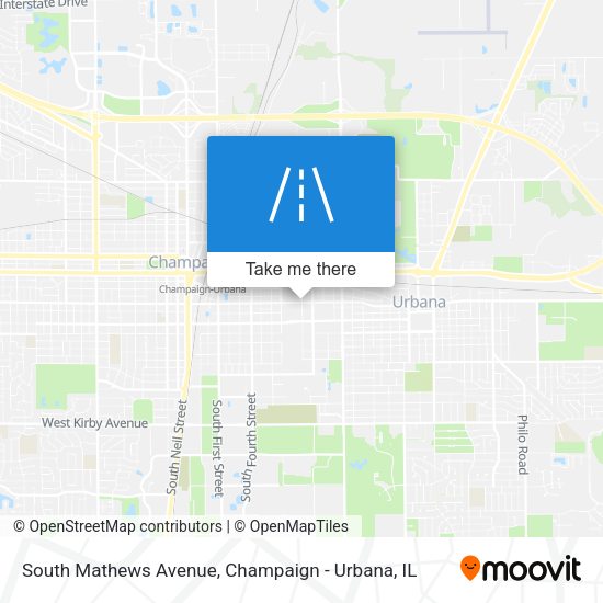 South Mathews Avenue map