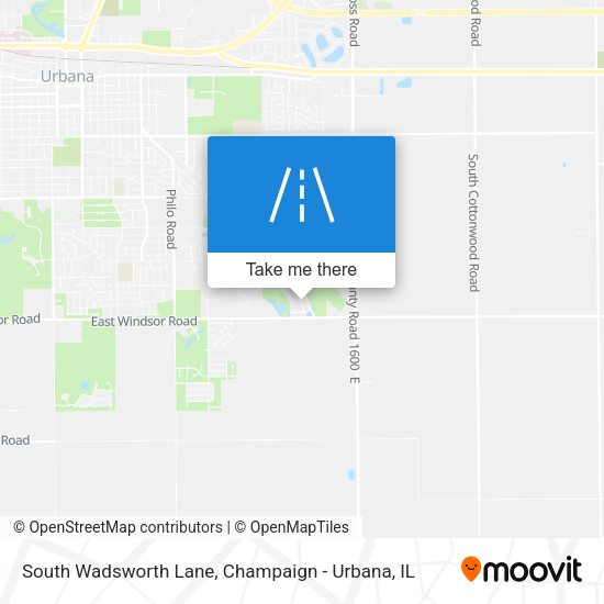 South Wadsworth Lane map