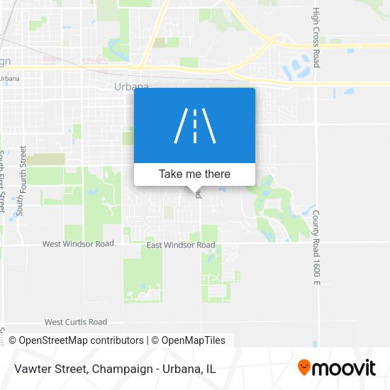 Vawter Street map