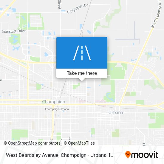 West Beardsley Avenue map