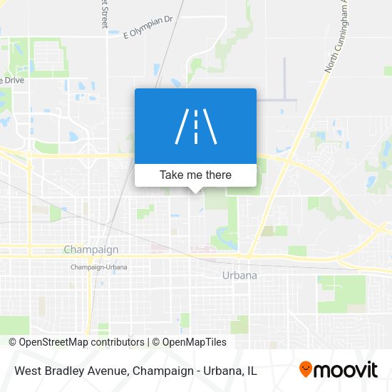 Mapa de West Bradley Avenue
