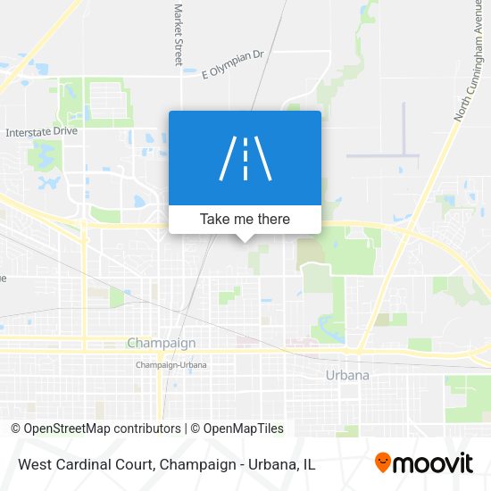 West Cardinal Court map