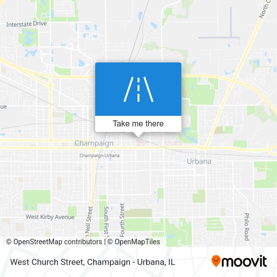 West Church Street map
