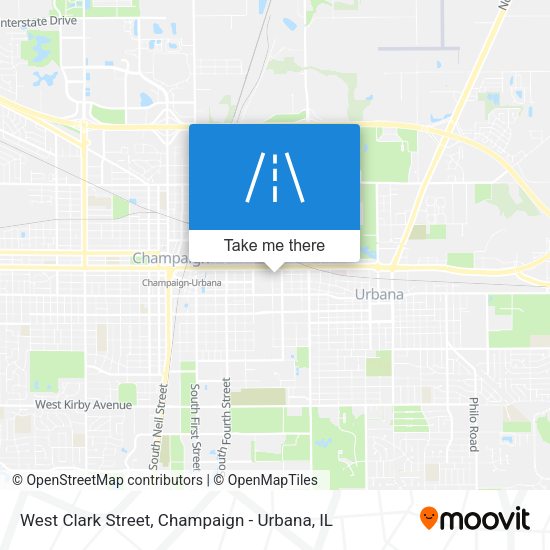 West Clark Street map